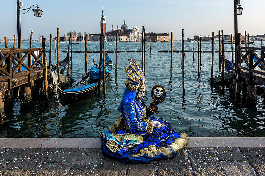 Venetian Mask 2019 012 Photograph by Wolfgang Stocker
