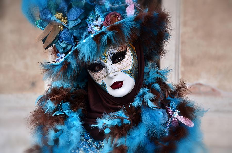Portrait Photograph - Venetian Mask by Bojan Kolman