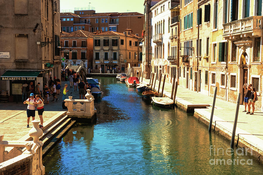 Venetian streets-canals at noon Photograph by Marina Usmanskaya