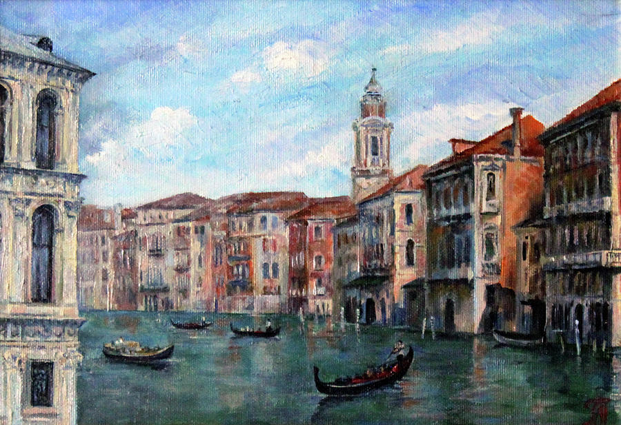 Venetian view Painting by Leonid Polotsky - Fine Art America