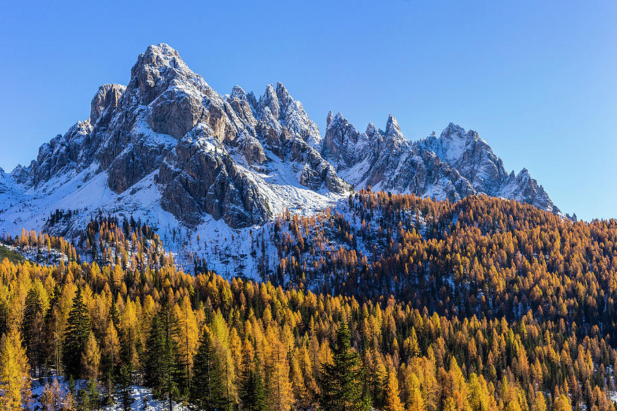 Fall Digital Art - Veneto, Majestic Mountains, Italy by Manfred Bortoli