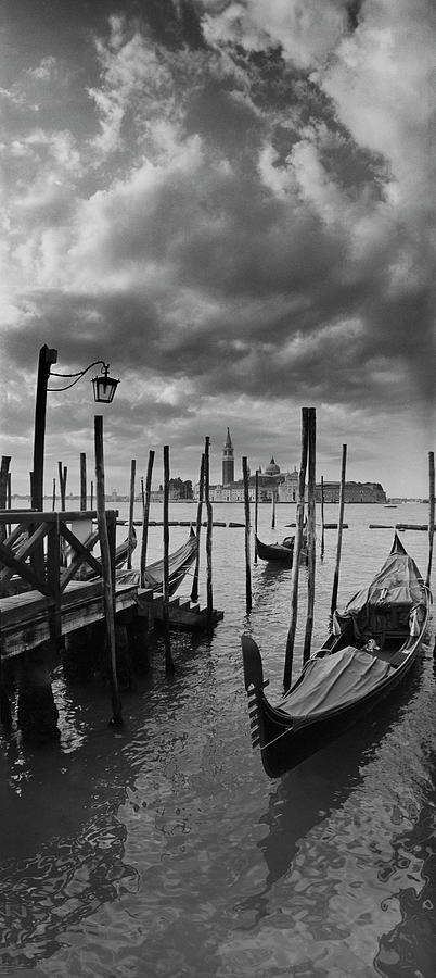 Boat Photograph - Venezia Pano 2-1 by Moises Levy