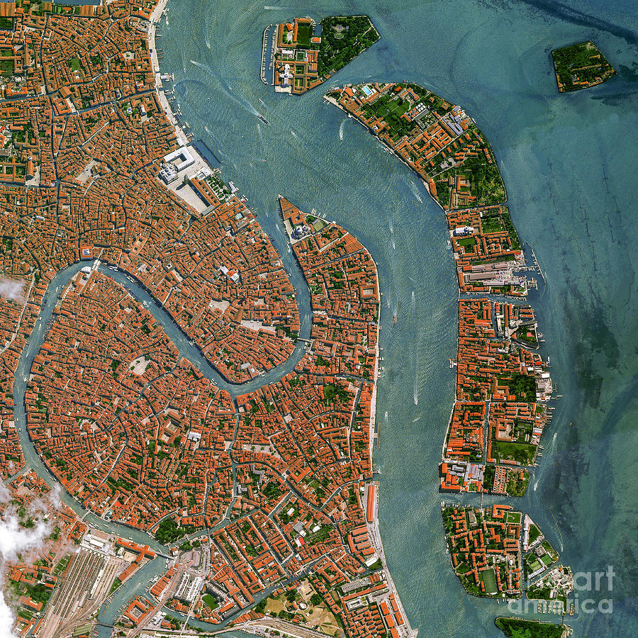 Venice Photograph by Airbus Defence And Space / Science Photo Library ...