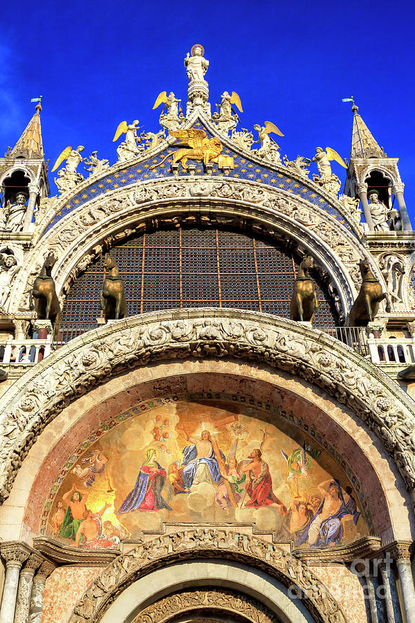 Venice Basilica di San Marco Main Portal Photograph by John Rizzuto