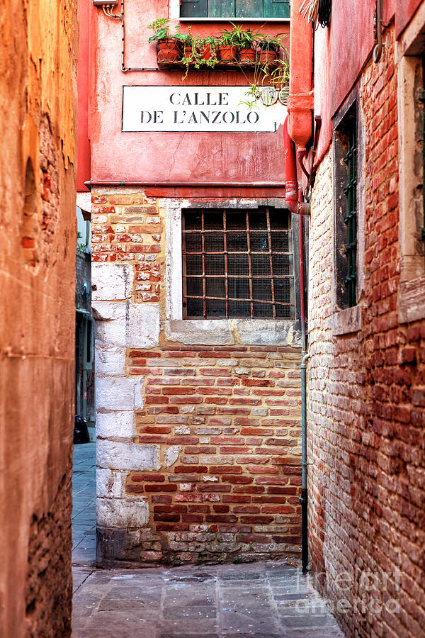 Venice Calle de LAnzolo Photograph by John Rizzuto