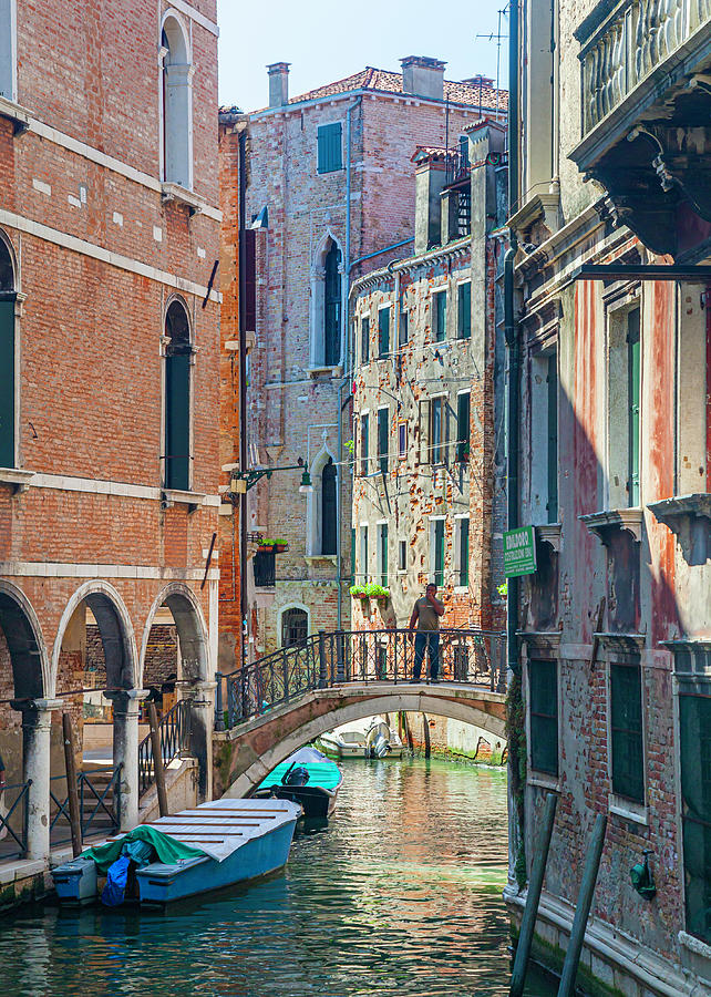 Venice Canal Photograph by Chris Dutton