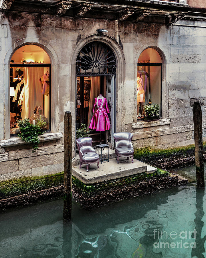 Venice Canal Couture Photograph by David Meznarich