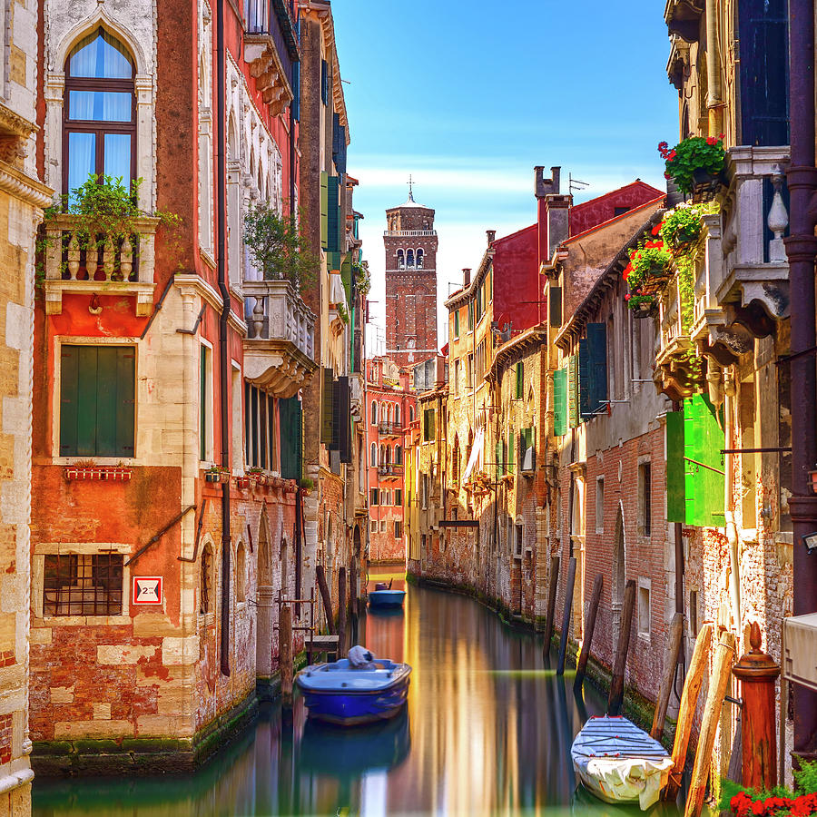 Water Canal in Venice Photograph by Stefano Orazzini