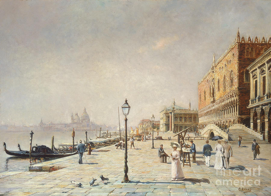 Venice Painting by Etienne Leroy