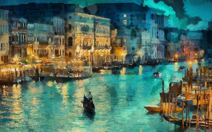 Venice Painting by Glend Abdul Art Collections Pixels