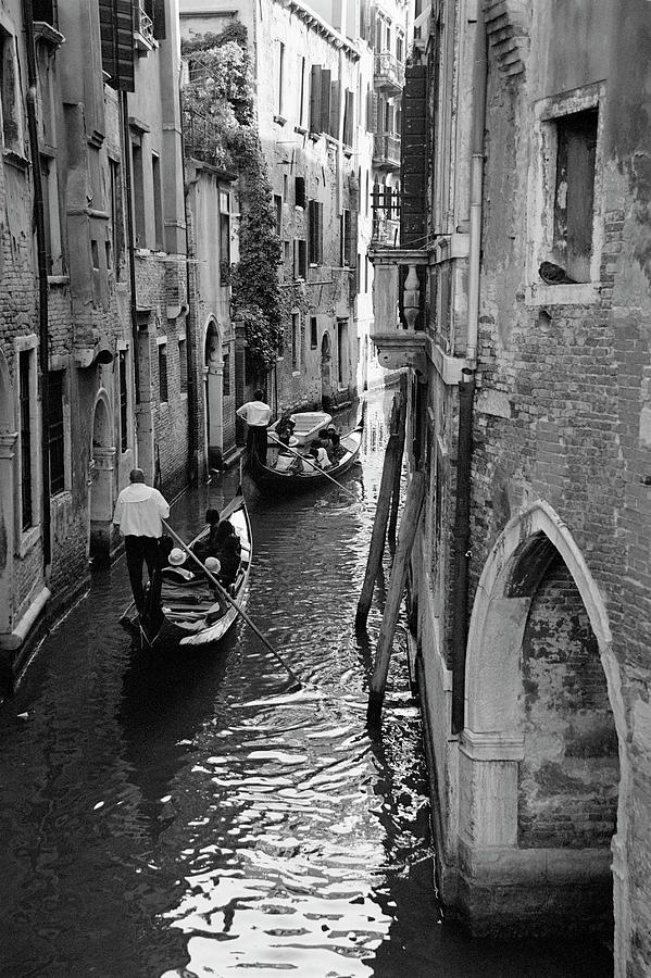 Venice, Gondolas In Canal Amid Photograph by Win-initiative/neleman