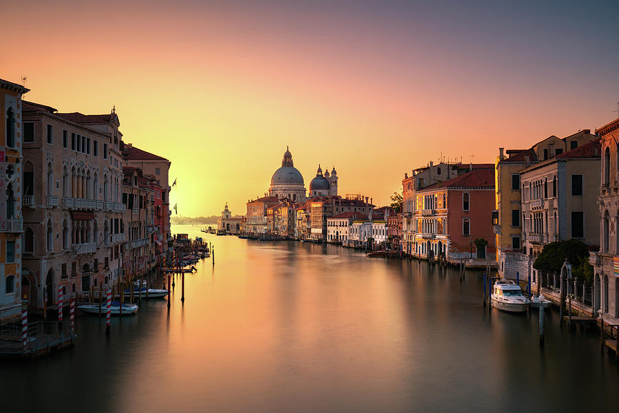 Red Sunrise over Venice Photograph by Stefano Orazzini