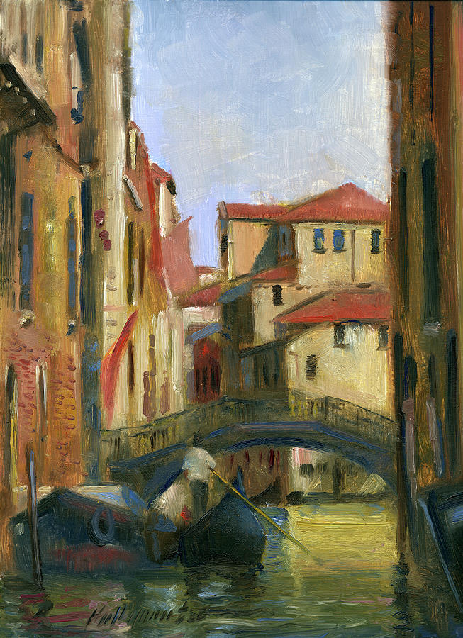 Water Canal Painting - Venice II by Hall Groat Ii