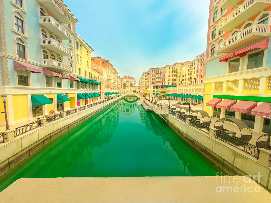 Venice in Doha reflection Photograph by Benny Marty