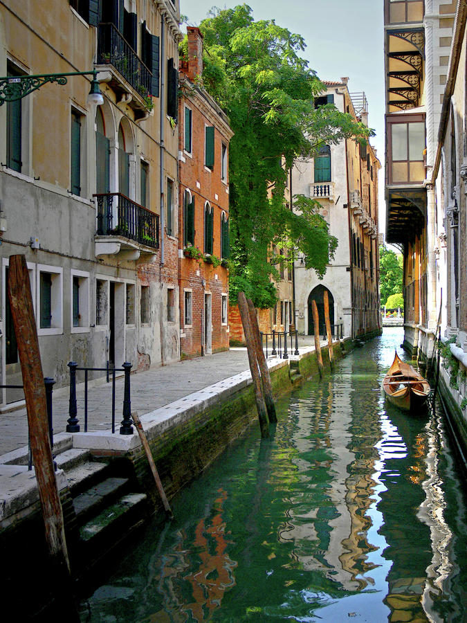 Venice In Oil Pastel Photograph by Ellen Van Bodegom