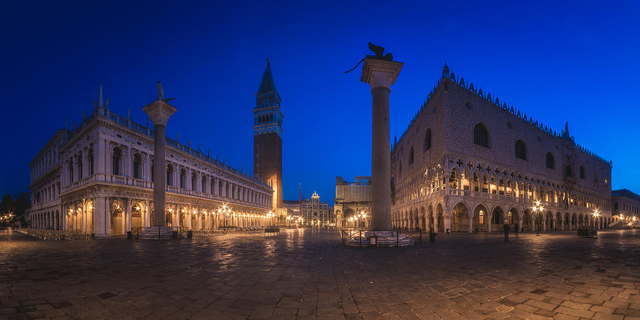 Architecture Photograph - Venice - Piazza San Marco by Jean Claude Castor