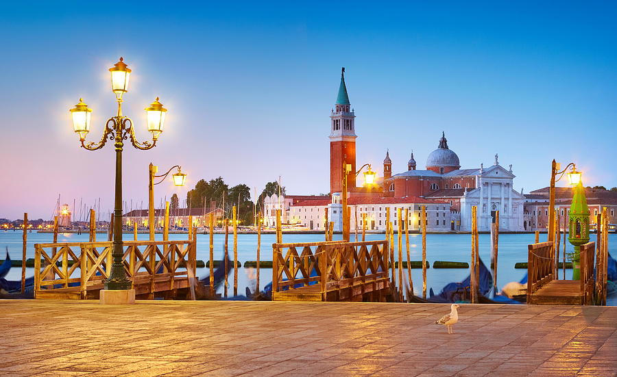 Cityscape Photograph - Venice San Marco At Evening - View by Jan Wlodarczyk