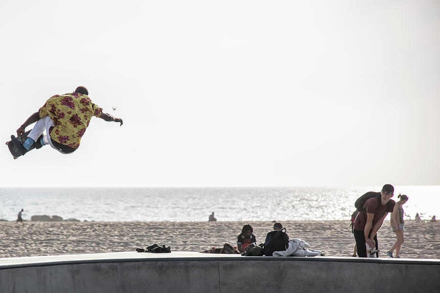 Venice Skateboarder  Photograph by John McGraw
