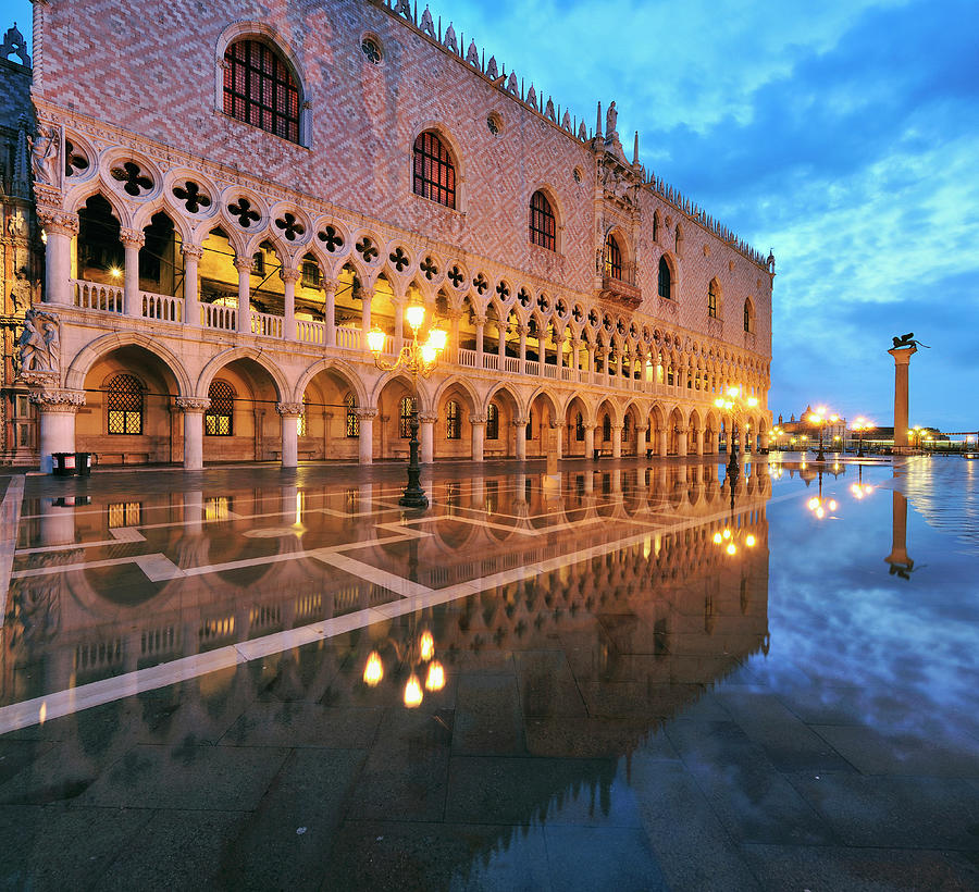 Venice, St Mark's Square, Italy Digital Art By Luca Da Ros 