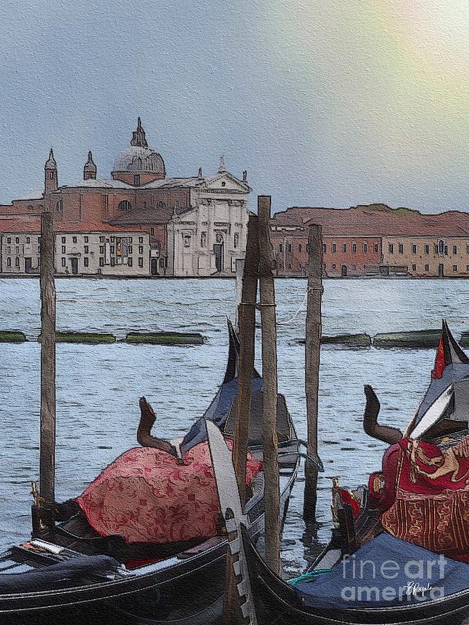 Venice Twilight 2 Digital Art by Diana Rajala