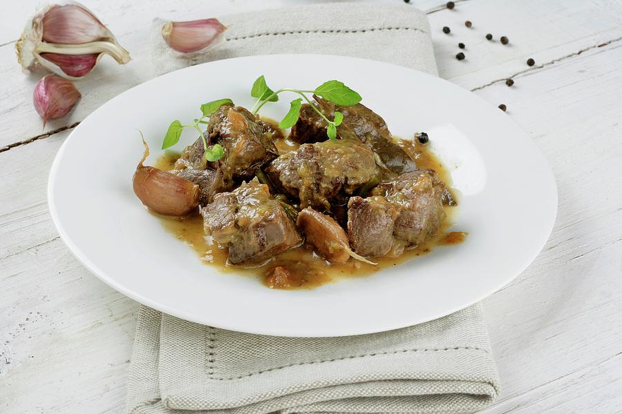 Venison Stew andalusia Photograph by Gastromedia
