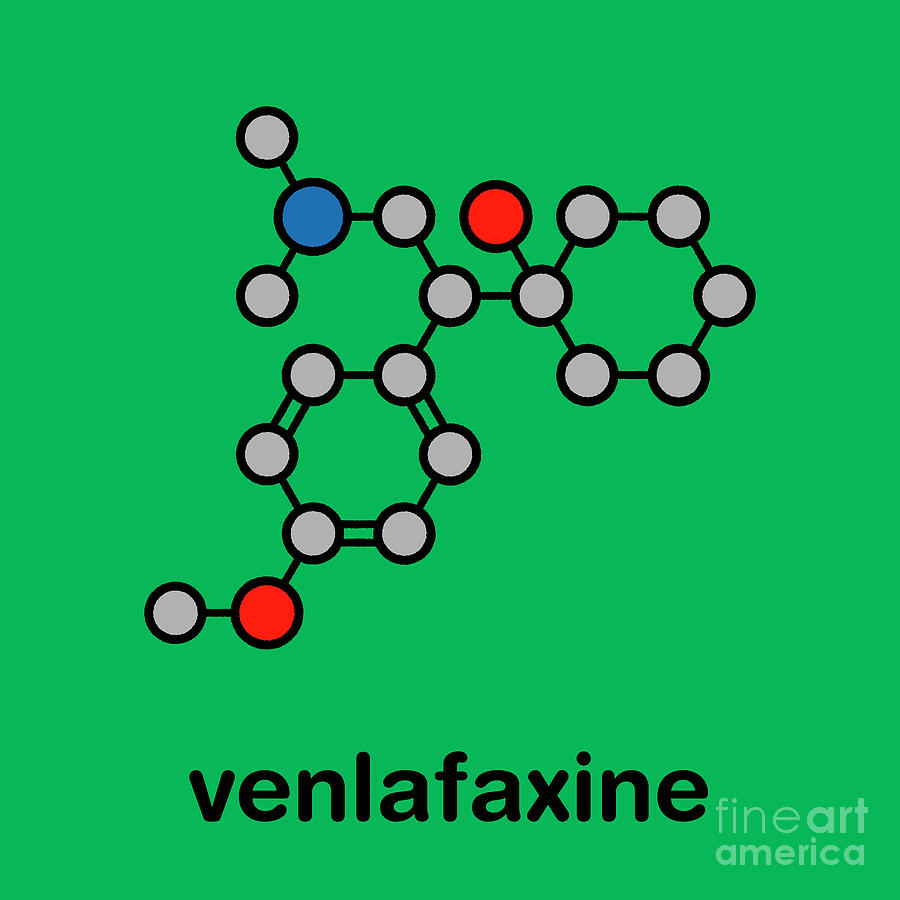 Venlafaxine Antidepressant Drug Photograph by Molekuul/science Photo Library