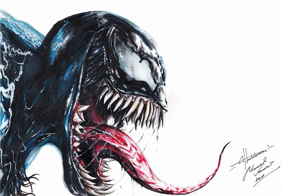 drawing venom full body