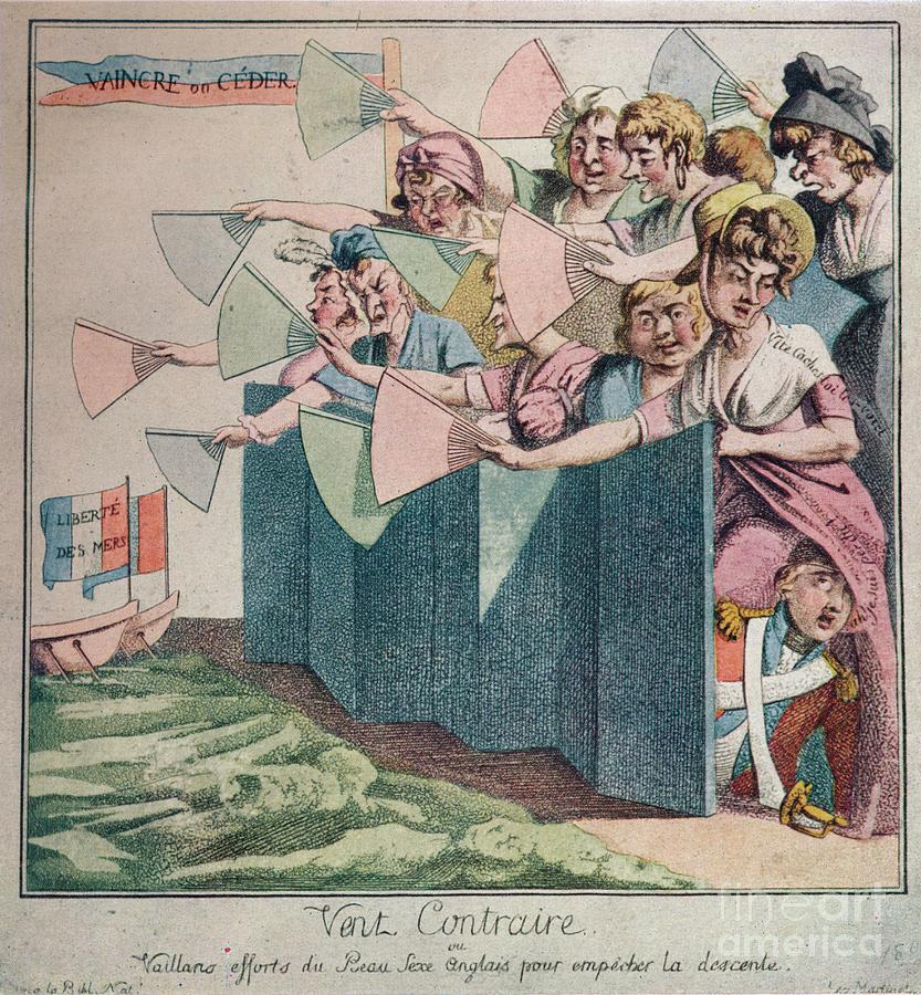 Vent Contraire, C19th Century. Artist Drawing by Print Collector Vent Contraire, C19th Century. Artist Drawing by Print Collector