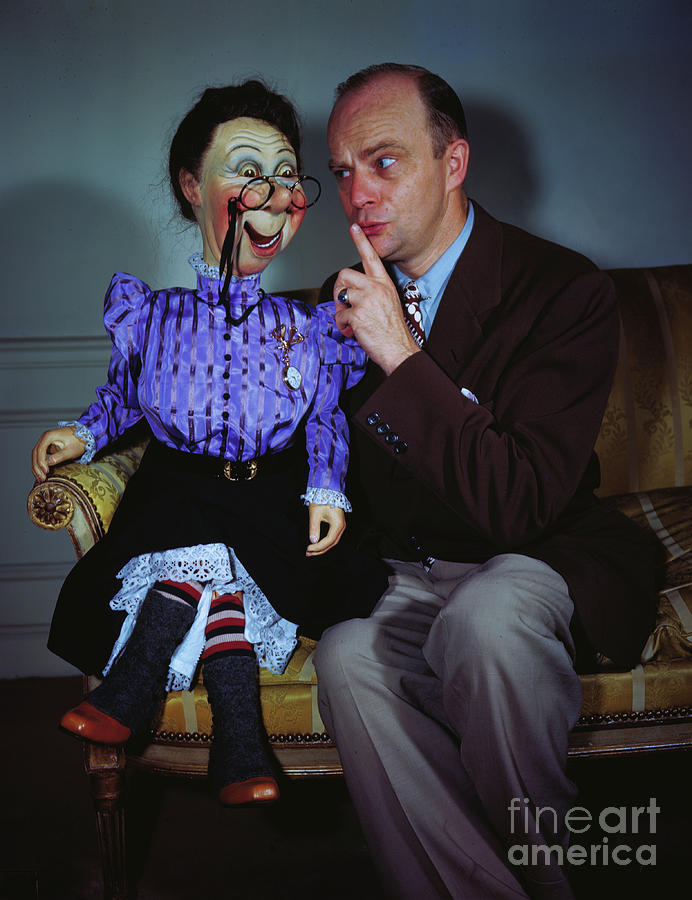 Ventriloquist And Puppet Photograph by Bettmann