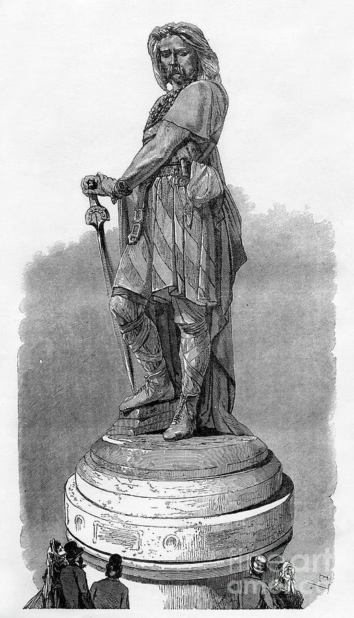 Vercingetorix Memorial At Alesia Drawing by Print Collector