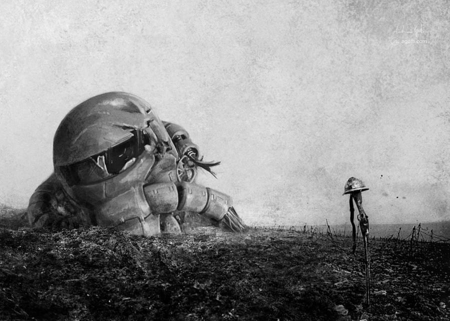 Verdun Zaku Digital Art by Andrea Gatti