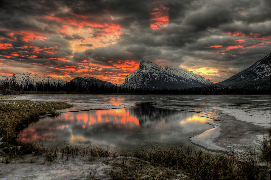 Vermilion Lakes Sunrise Photograph by Howard Kilgour | Fine Art America