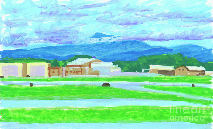 Vermont Airport Burlington International Airport Painting by Candace Lovely