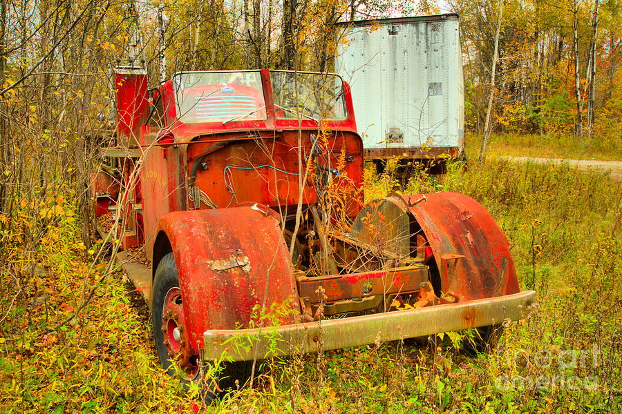 Vermont Antique Fire Truck Photograph by Adam Jewell