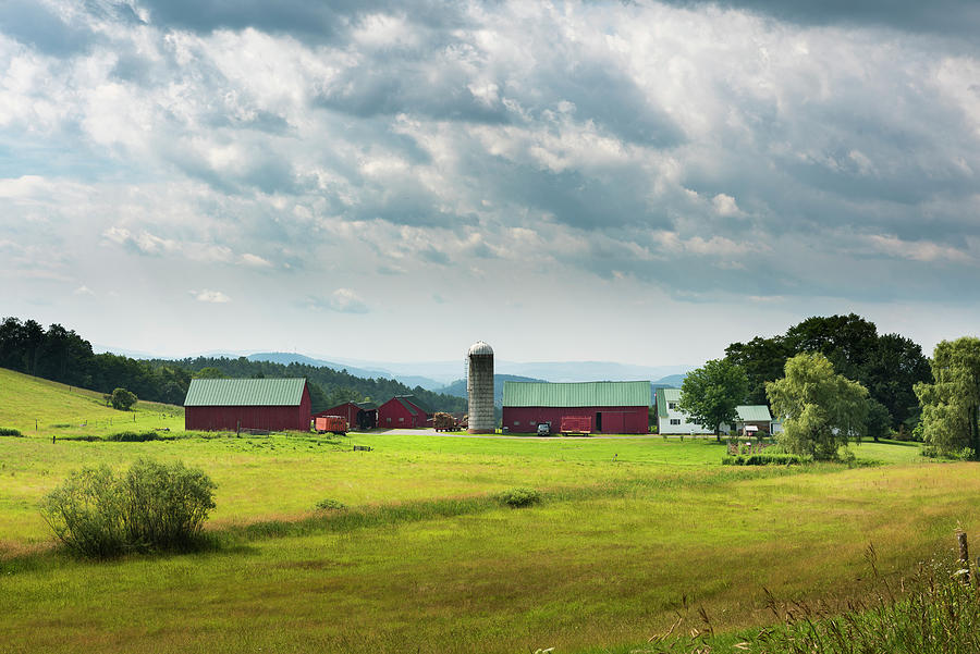 Summer Photograph - Vermont Farm by Brenda Petrella Photography Llc