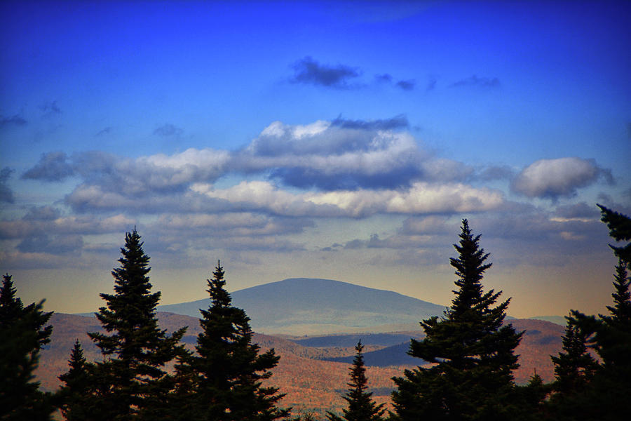 Glastenbury Mountain Vermont from Mount Greylock Summit Photograph by Raymond Salani III