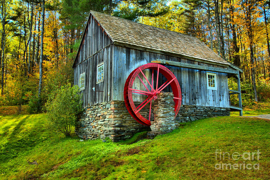 Vermont Rural Grist Mill Photograph by Adam Jewell