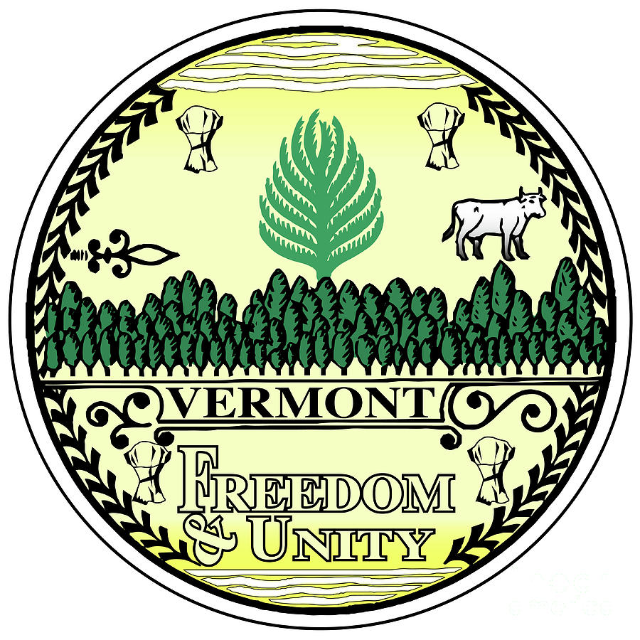 Vermont State Seal Digital Art by Bigalbaloo Stock - Fine Art America