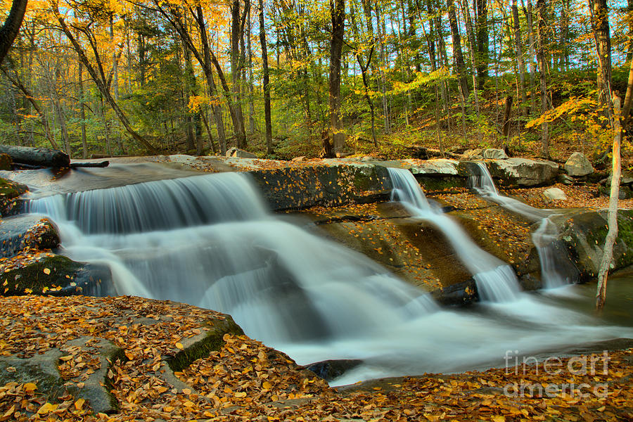 Vermont Stickney Brook Falls Photograph by Adam Jewell