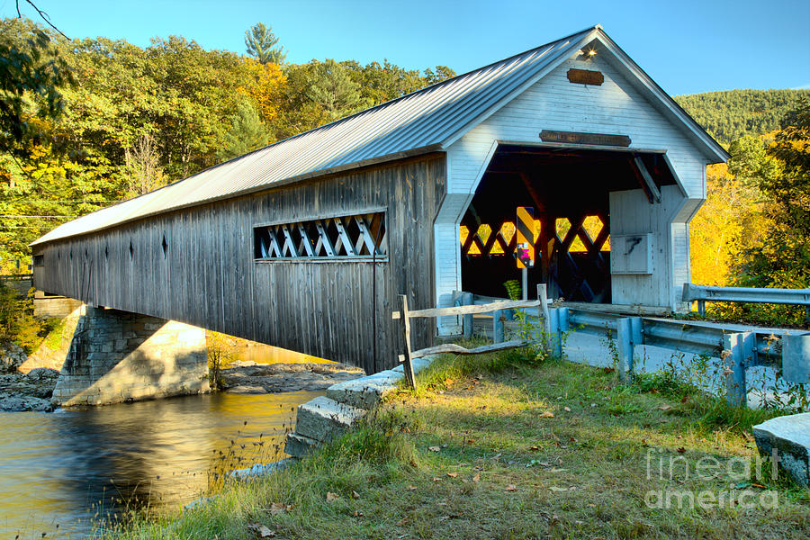 Vermont West Dummerston Covered Bridge Photograph by Adam Jewell