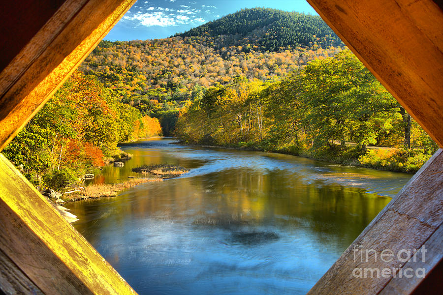 Vermont West River Framed Photograph by Adam Jewell