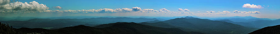 Vermonts Blue Skies and Mountains Panorama Photograph by Doolittle Photography and Art