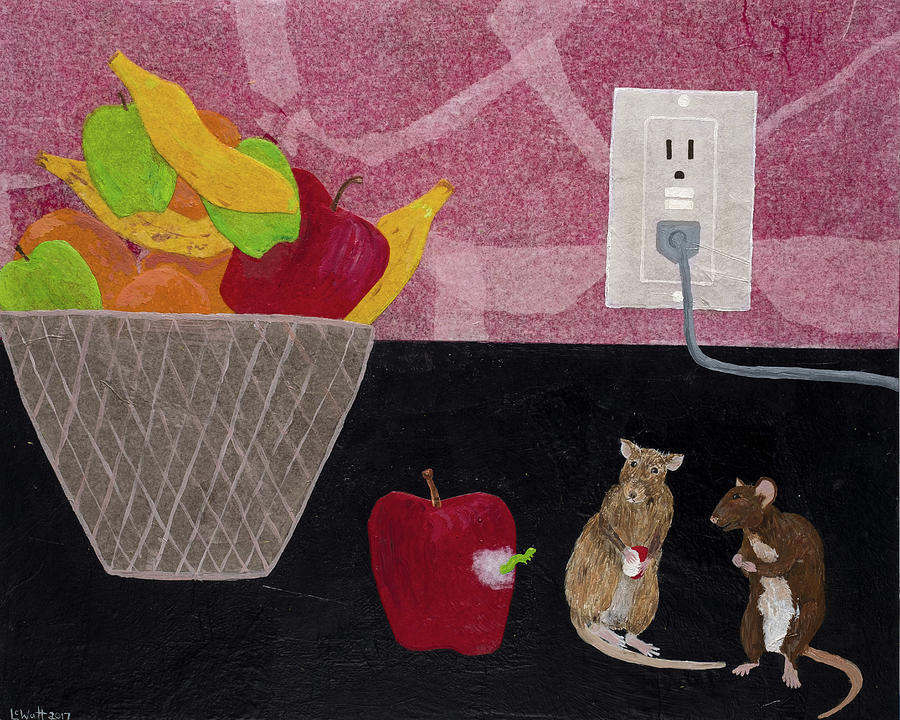 Vern and Stan Lose their Appetite Mixed Media by Laelia Watt