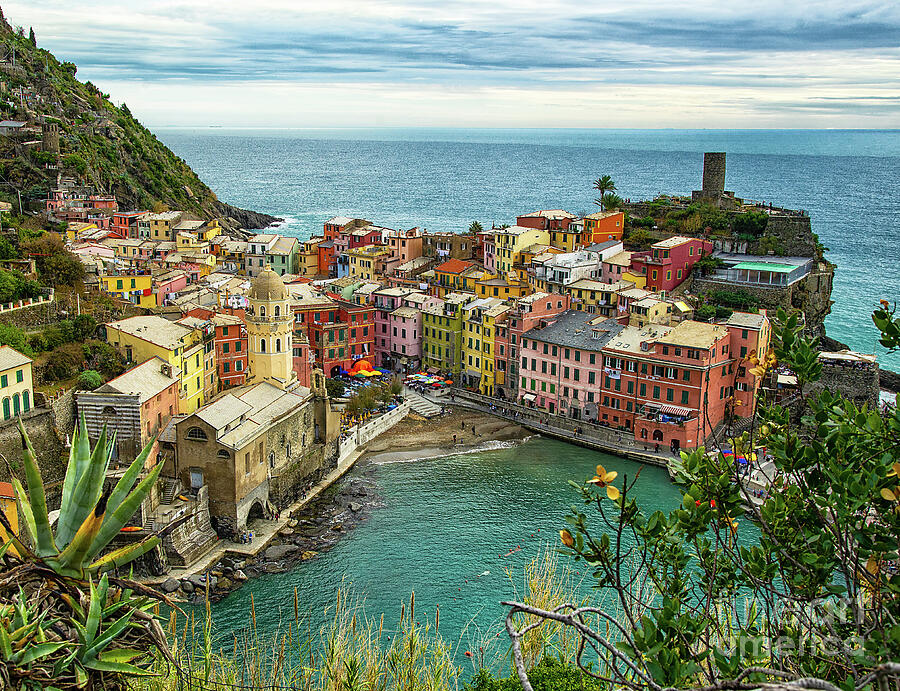 Vernazza Cinque Terre View From the North Photograph by Wayne Moran