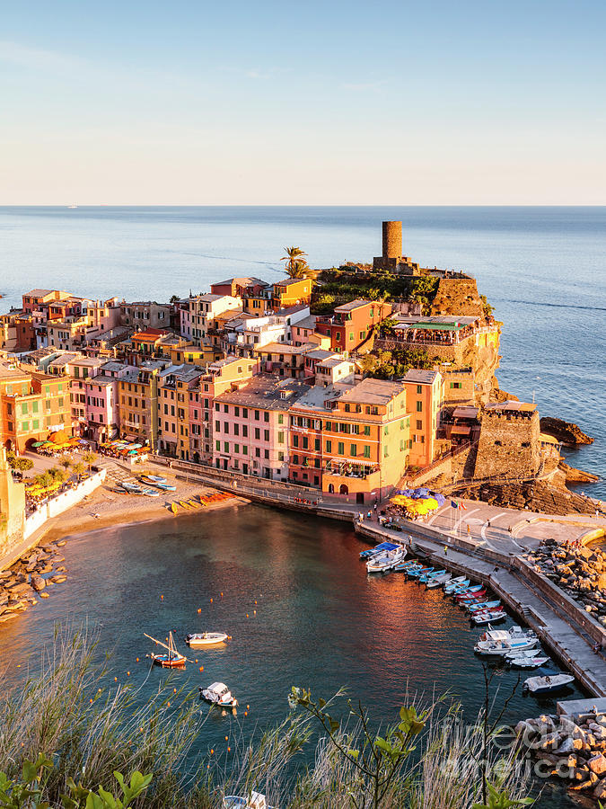Vernazza fishing village in the Cinque Terre Photograph by Matteo Colombo
