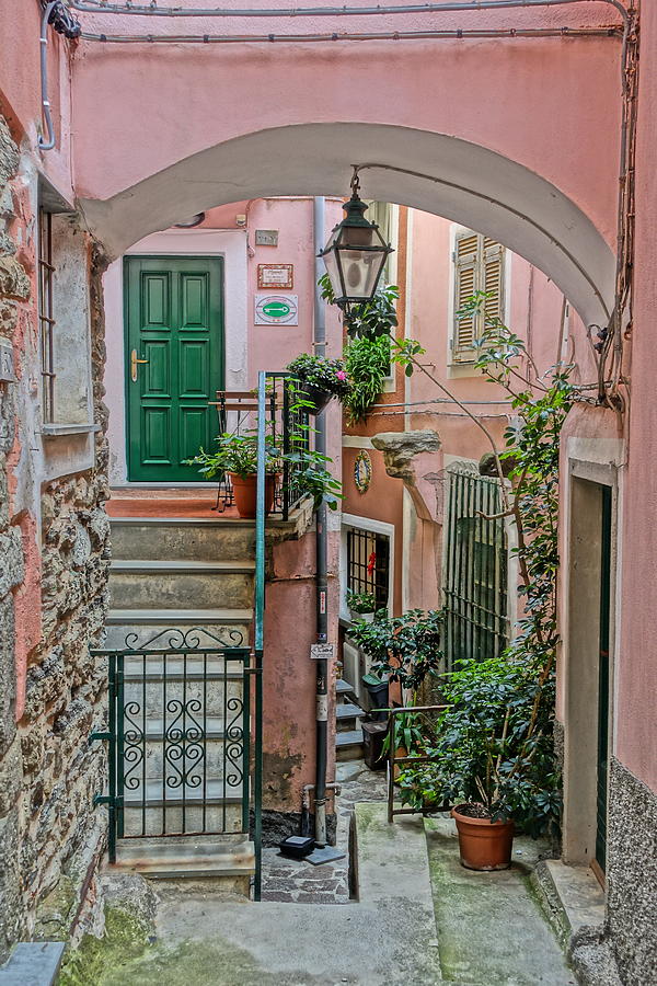 Paint Me Pink in Vernazza  Photograph by Patricia Caron