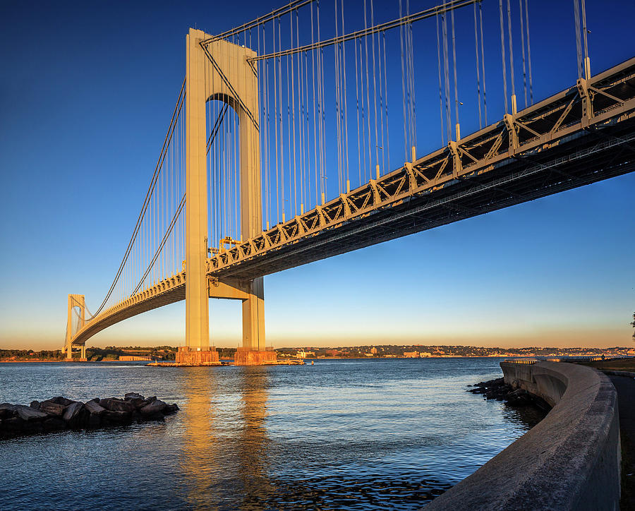New York City Digital Art - Verrazano-narrows Bridge by Antonino Bartuccio