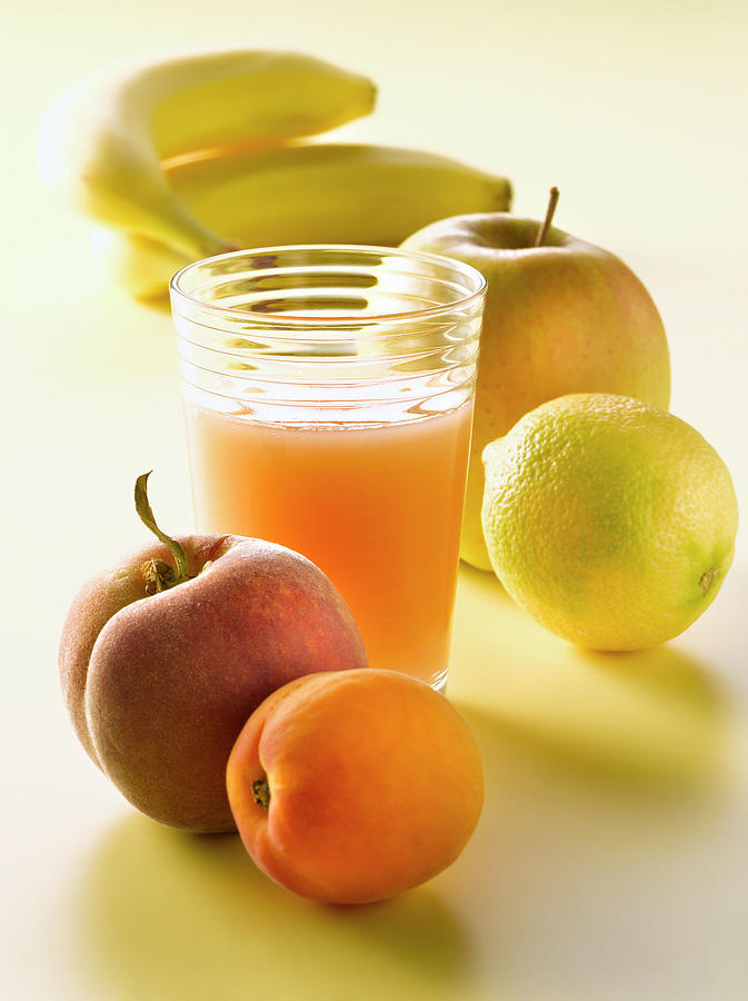 Juice Photograph - Verre De Jus De Fruits Glass Of Fruit Juice by Studio - Photocuisine