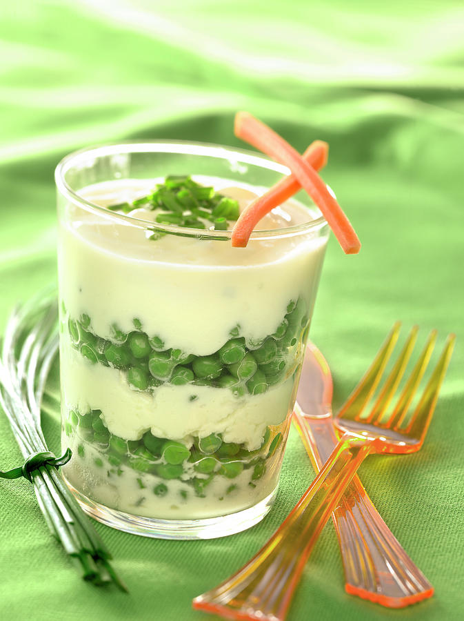 verrine petit pois menthe fromage frais