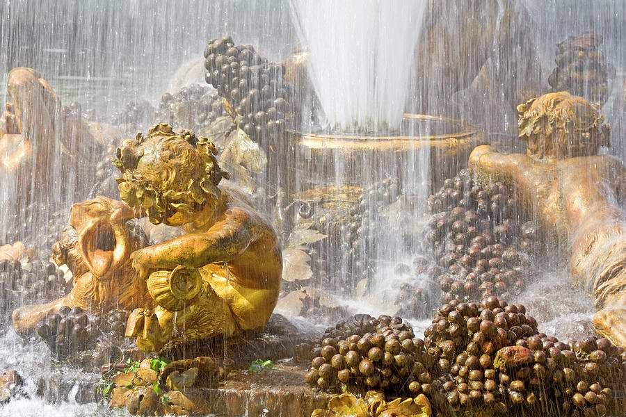 Versailles Water Fountain In Paris Digital Art by Siegfried Tauqueur